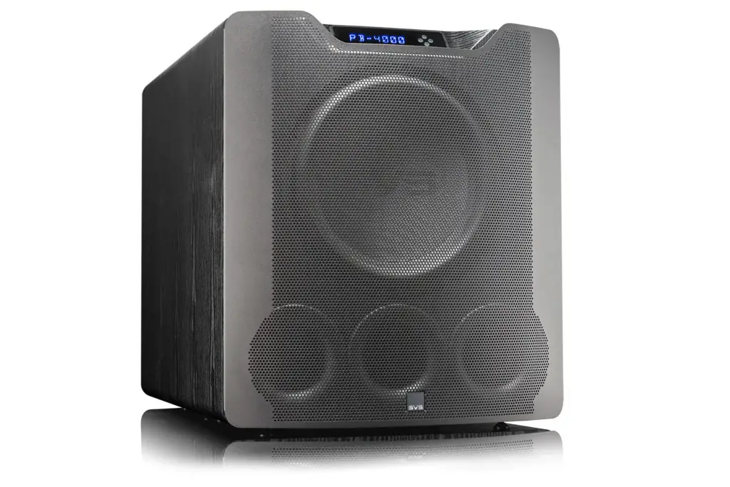 The PB-4000 subwoofer is a tri-port model whose ports can be plugged or opened to tune the response for your particular application.